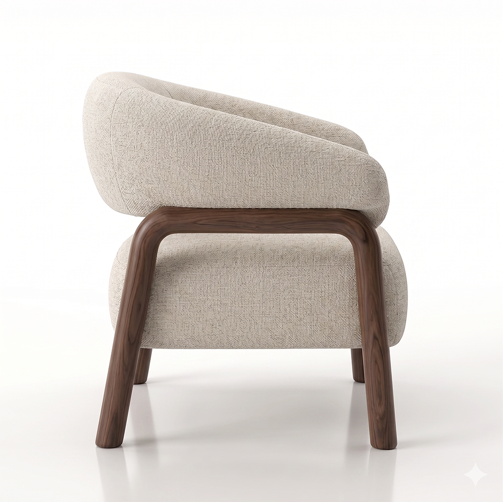 Foley Accent Chair - Ecru