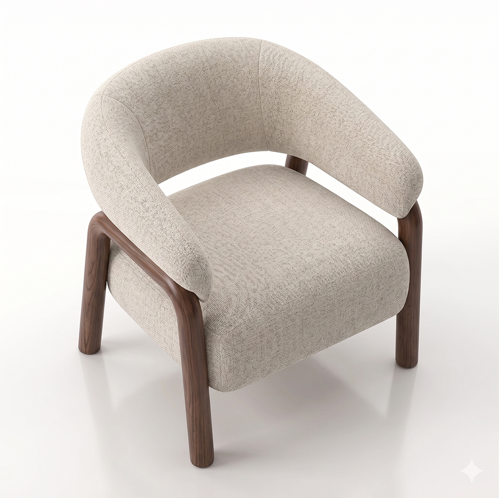 Foley Accent Chair - Ecru
