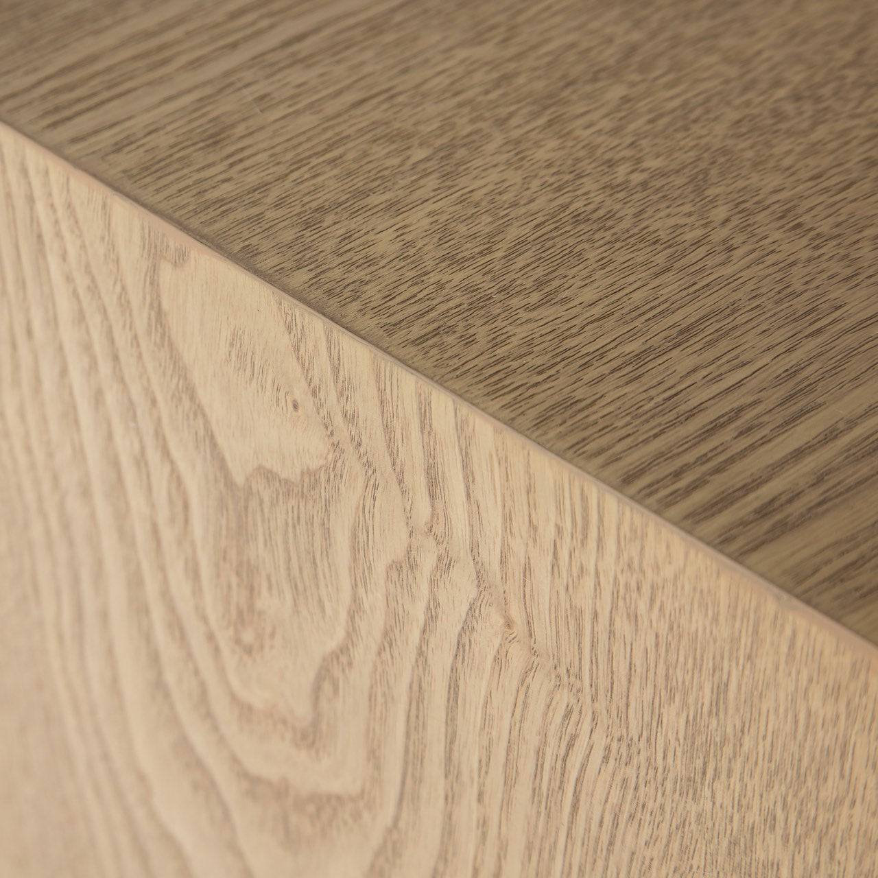 Forest Coffee Ottoman - Cream and Blonde Oak