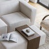Forest Coffee Ottoman - Cream and Dark Brown