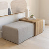 Forest Coffee Ottoman - Truffle Boucle and Blonde Oak