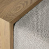 Forest Coffee Ottoman - Truffle Boucle and Blonde Oak