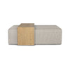 Forest Coffee Ottoman - Truffle Boucle and Blonde Oak
