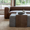 Forest Coffee Ottoman - Pepper and Dark Oak