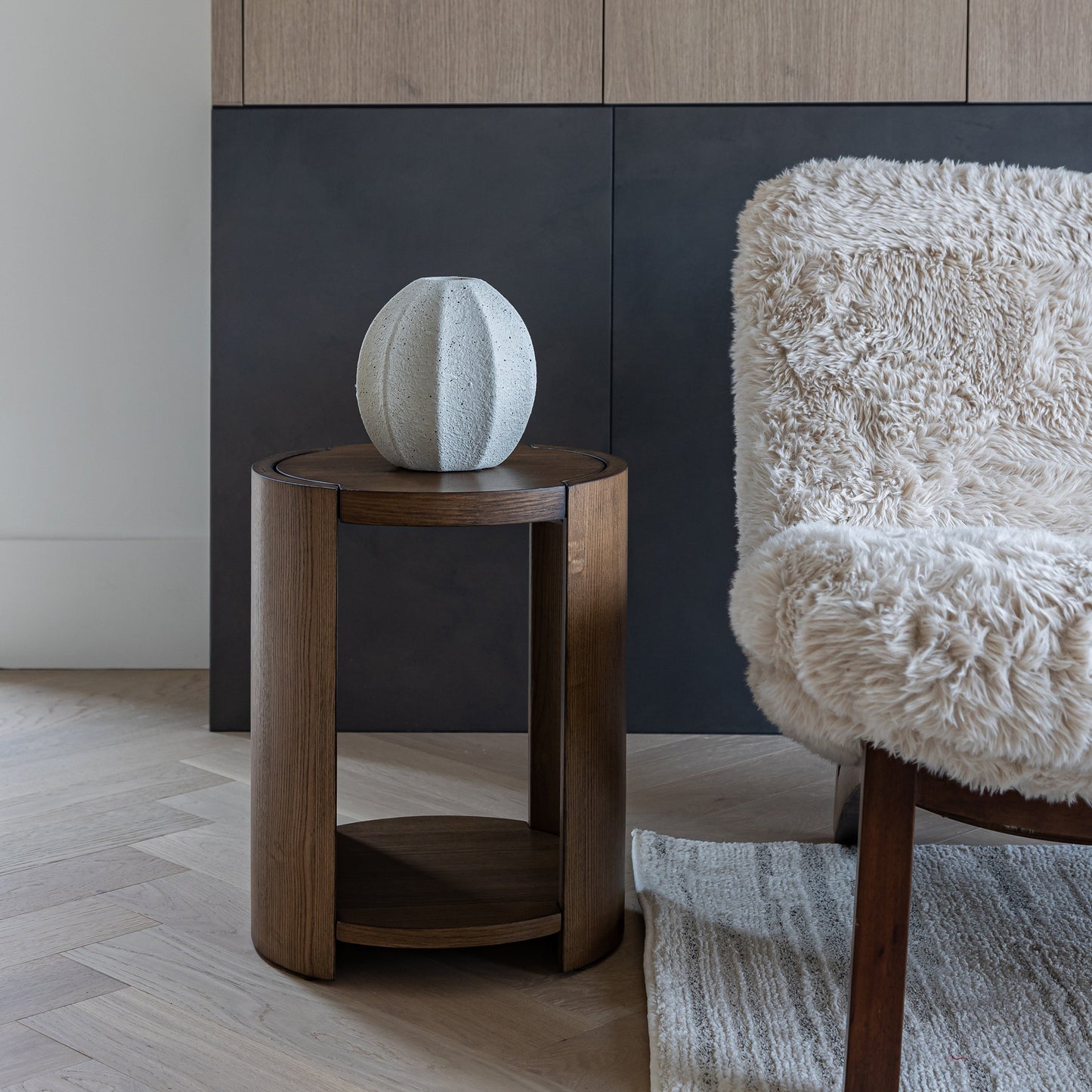 Forma End Table - Smoked Chestnut