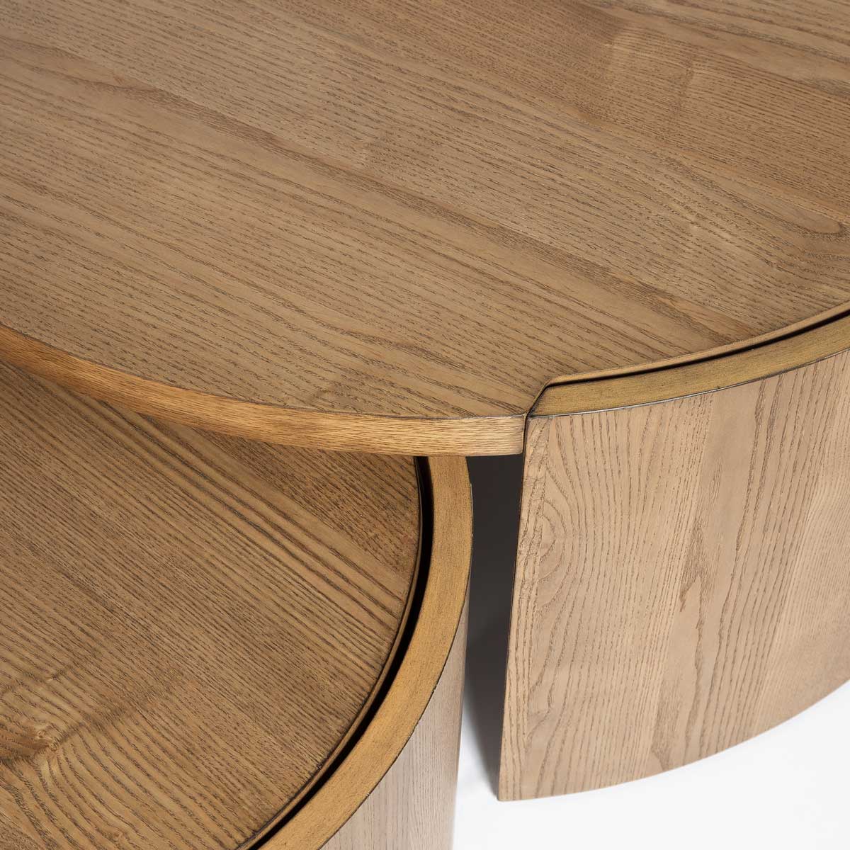 Forma Nesting Coffee Tables (Set of 2) - Rustic Oak