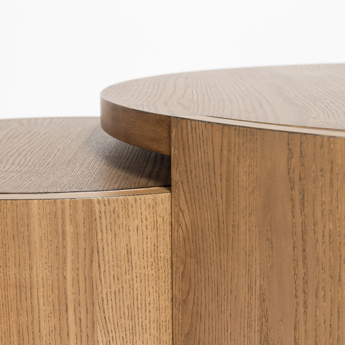 Forma Nesting Coffee Tables (Set of 2) - Rustic Oak