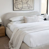 Fox King Bed - Buff