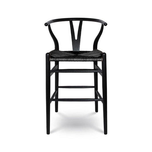 Frida Counter Stool - Black with Black Seat