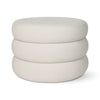 Fiel Ottoman - Velvet Ecru