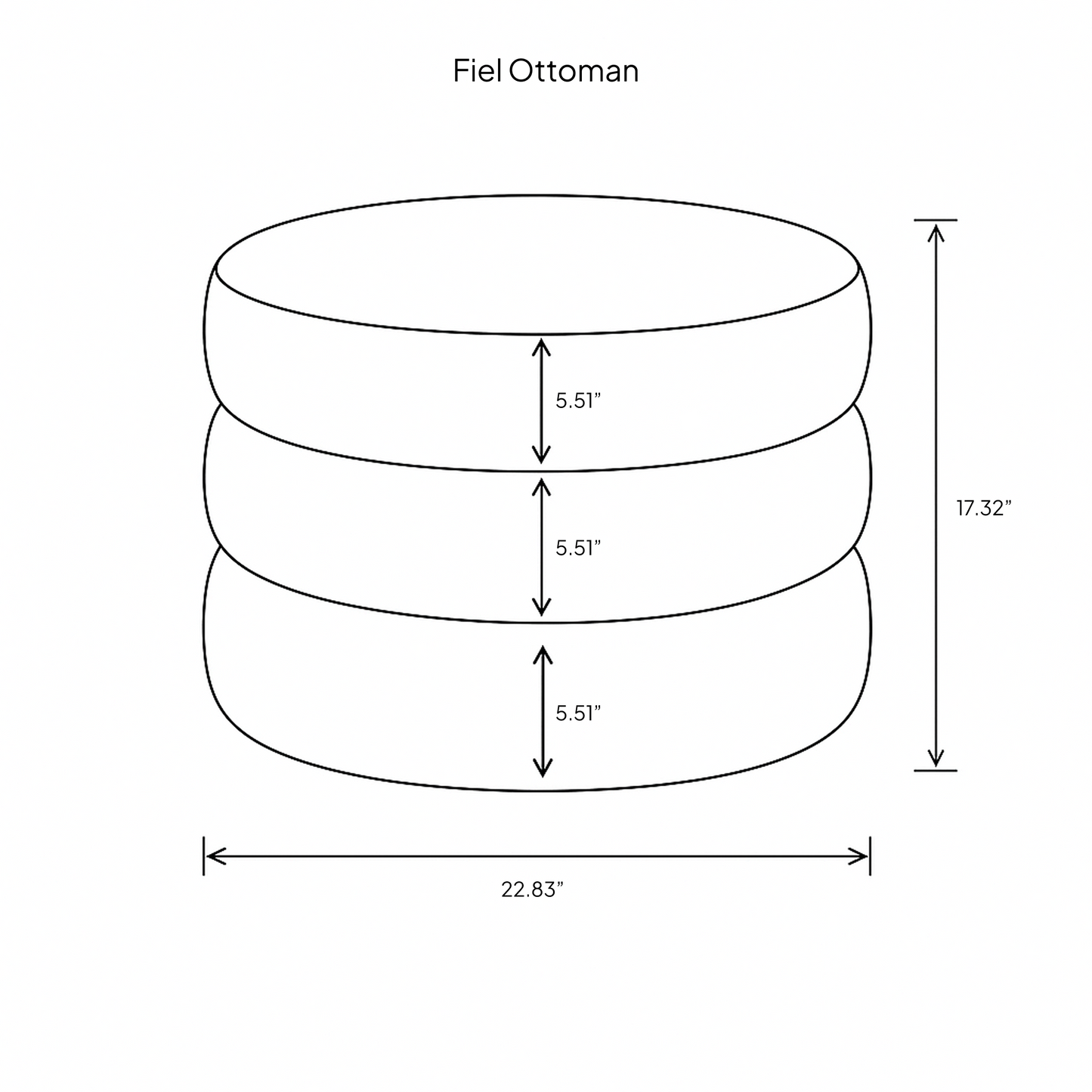 Fiel Ottoman - Truffle