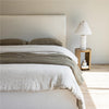 Julia King Storage Bed - Cream
