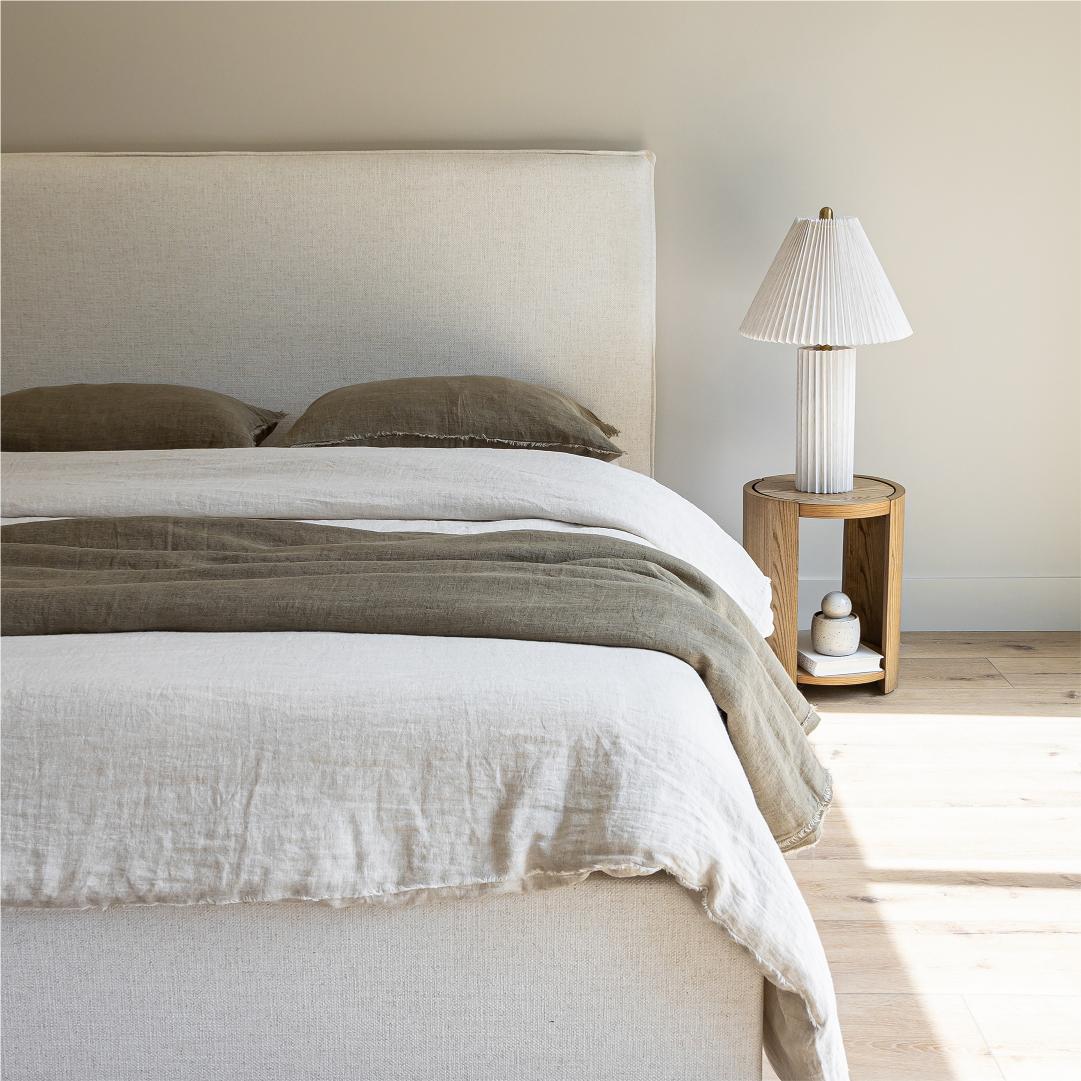 Julia Queen Storage Bed - Cream