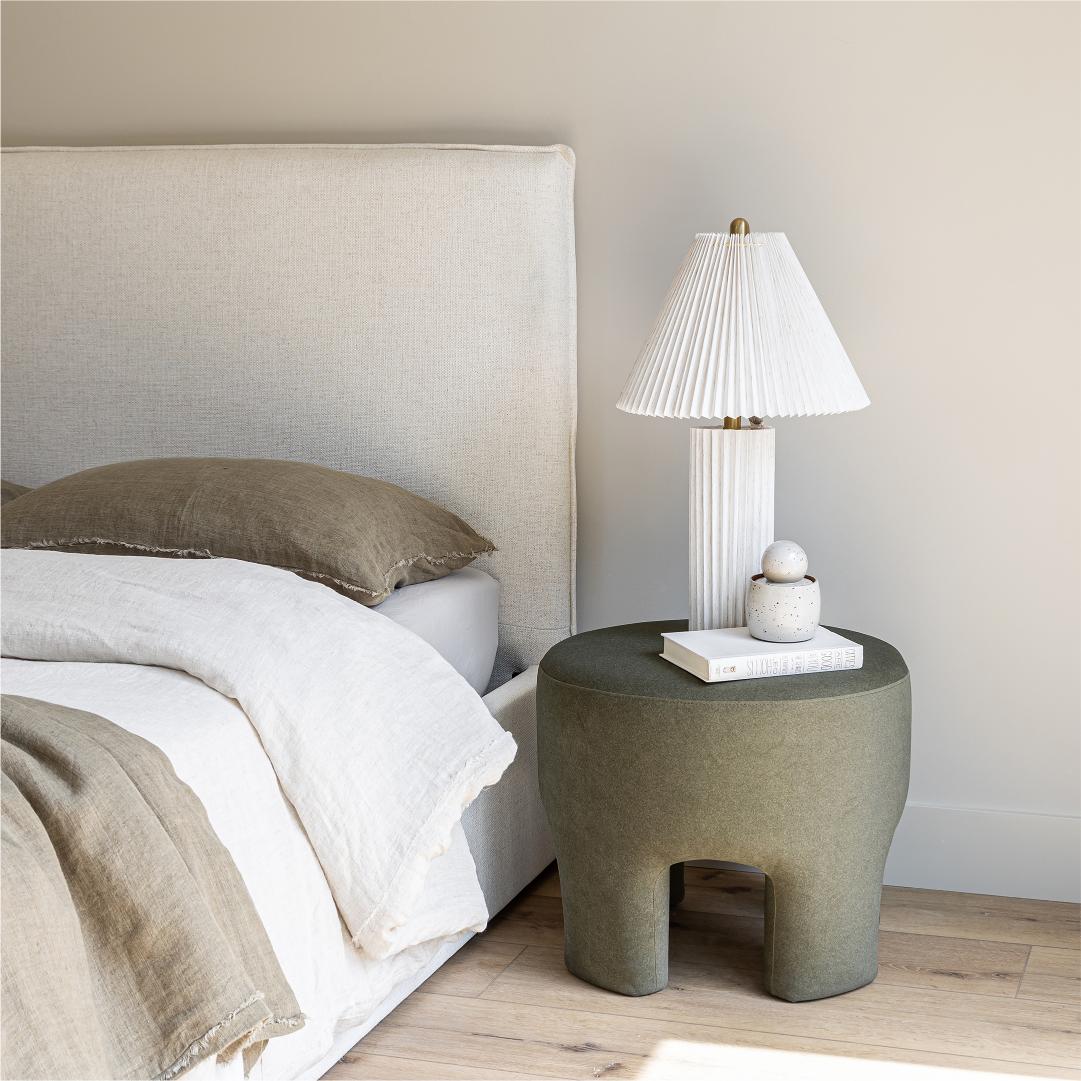 Ginger Ottoman - Velvet Fern