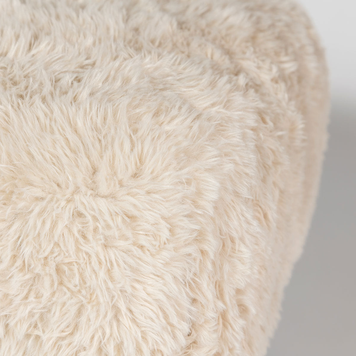 Ginger Square Ottoman - Downy Cream