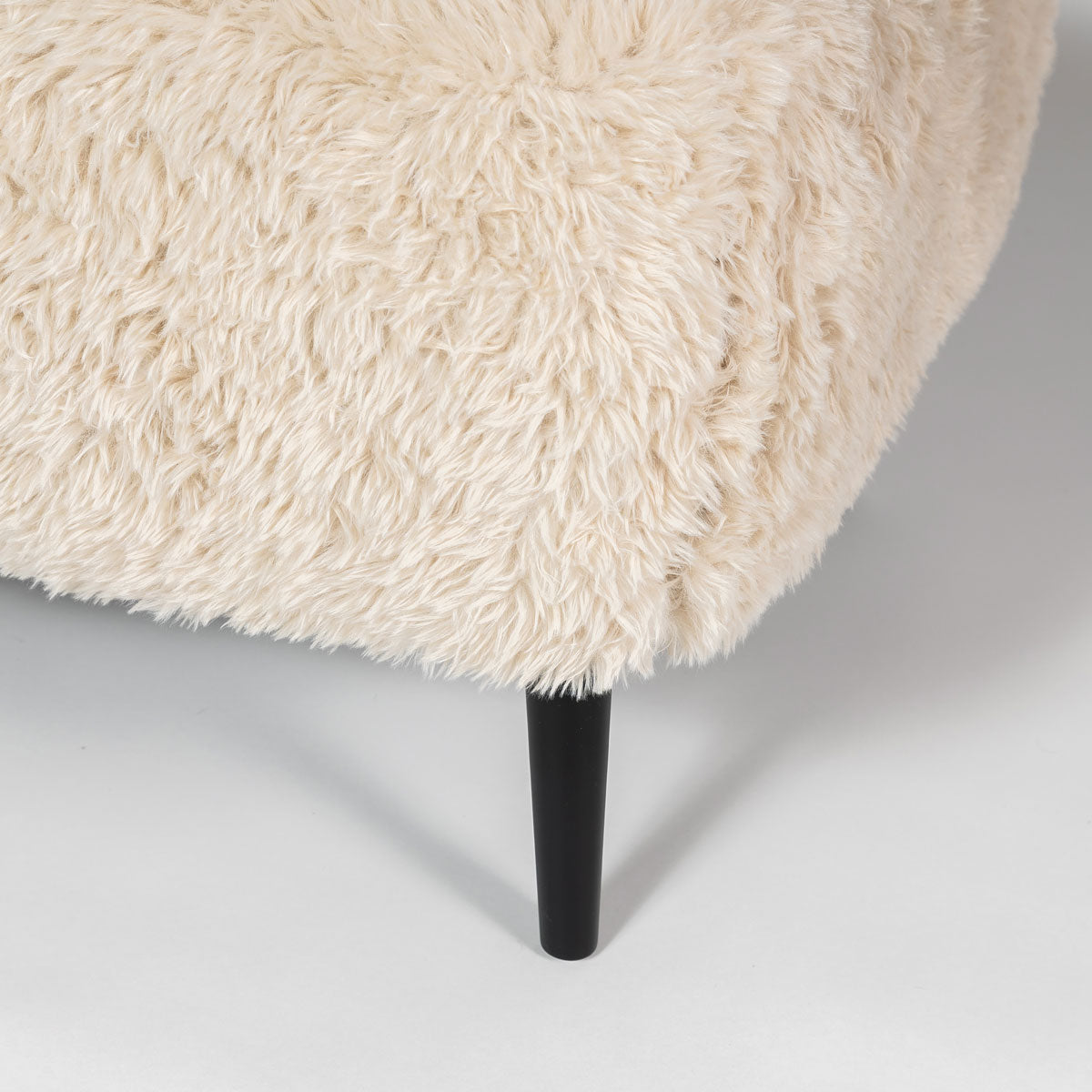 Ginger Square Ottoman - Downy Cream