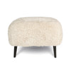 Ginger Square Ottoman - Downy Cream
