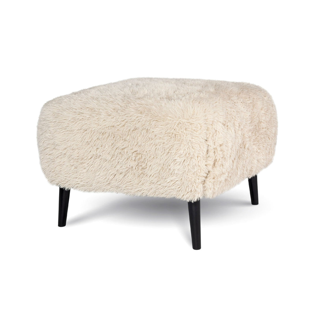 Ginger Square Ottoman - Downy Cream