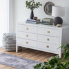 Hara 6 Drawer Dresser - White