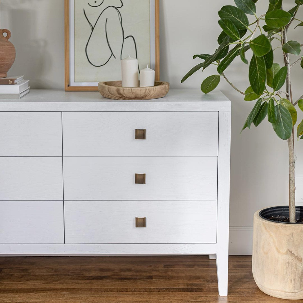 Hara 6 Drawer Dresser - White