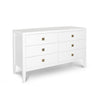 Hara 6 Drawer Dresser - White