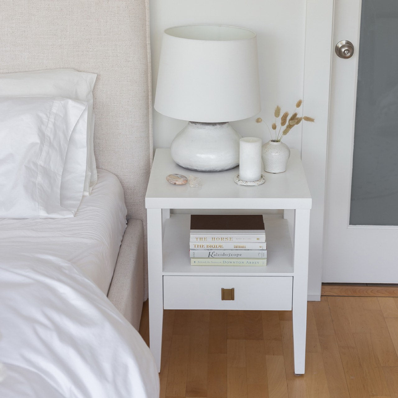Hara 1 Drawer Accent Table - White