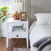 Hara 1 Drawer Accent Table - White