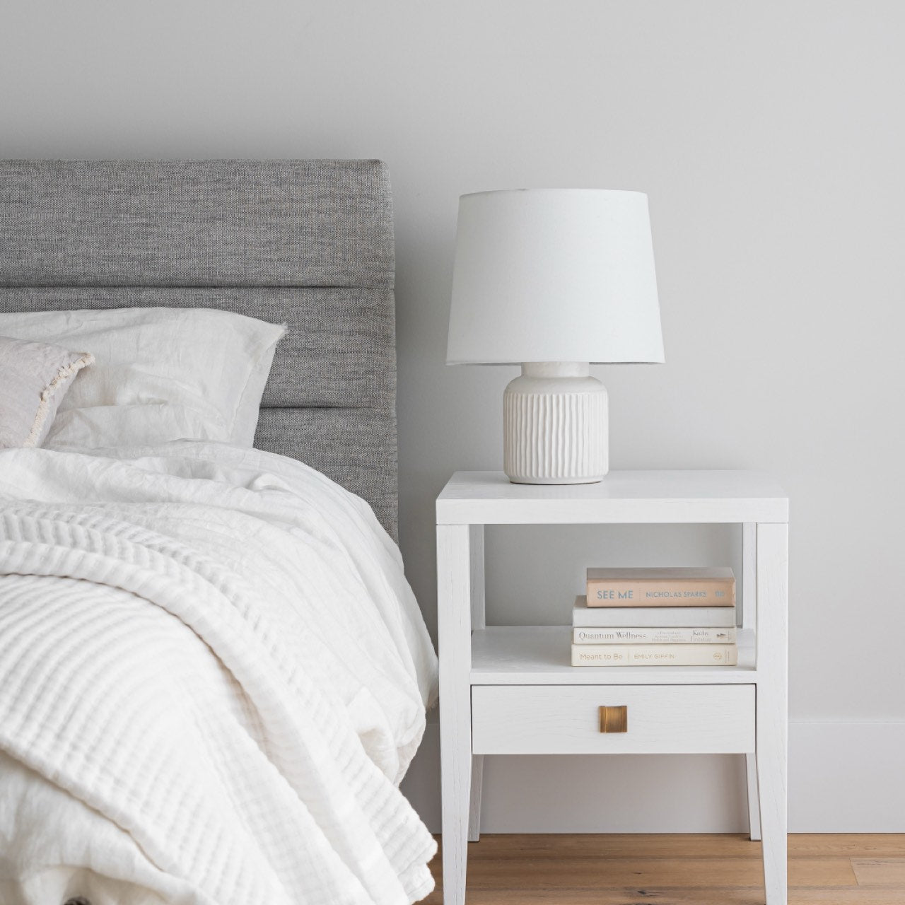 Hara 1 Drawer Accent Table - White