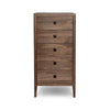 Hara 5 Drawer Tall Dresser - Frozen Walnut