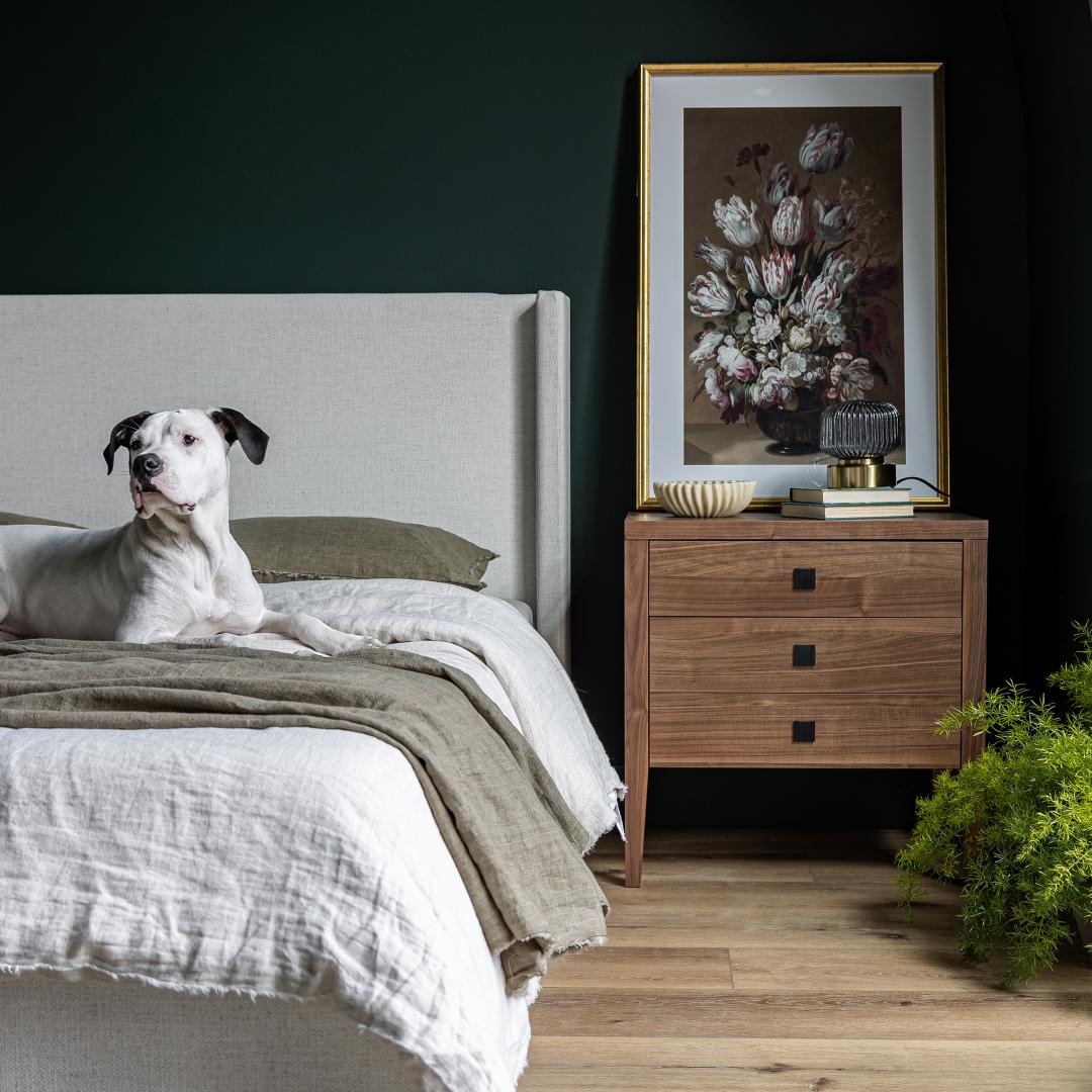 Josie King Bed - Cream