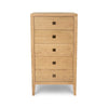 Hara 5 Drawer Tall Dresser - Natural Oak