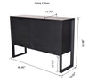 Irving 2 Door Sideboard - Black
