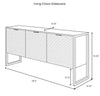 Irving 3 Door Sideboard - Natural