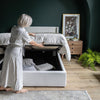 Josie Queen Storage Bed - Cream