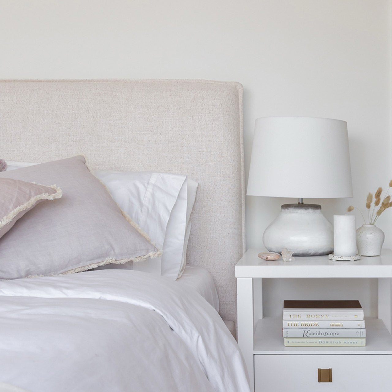 Julia Queen Bed - Cream