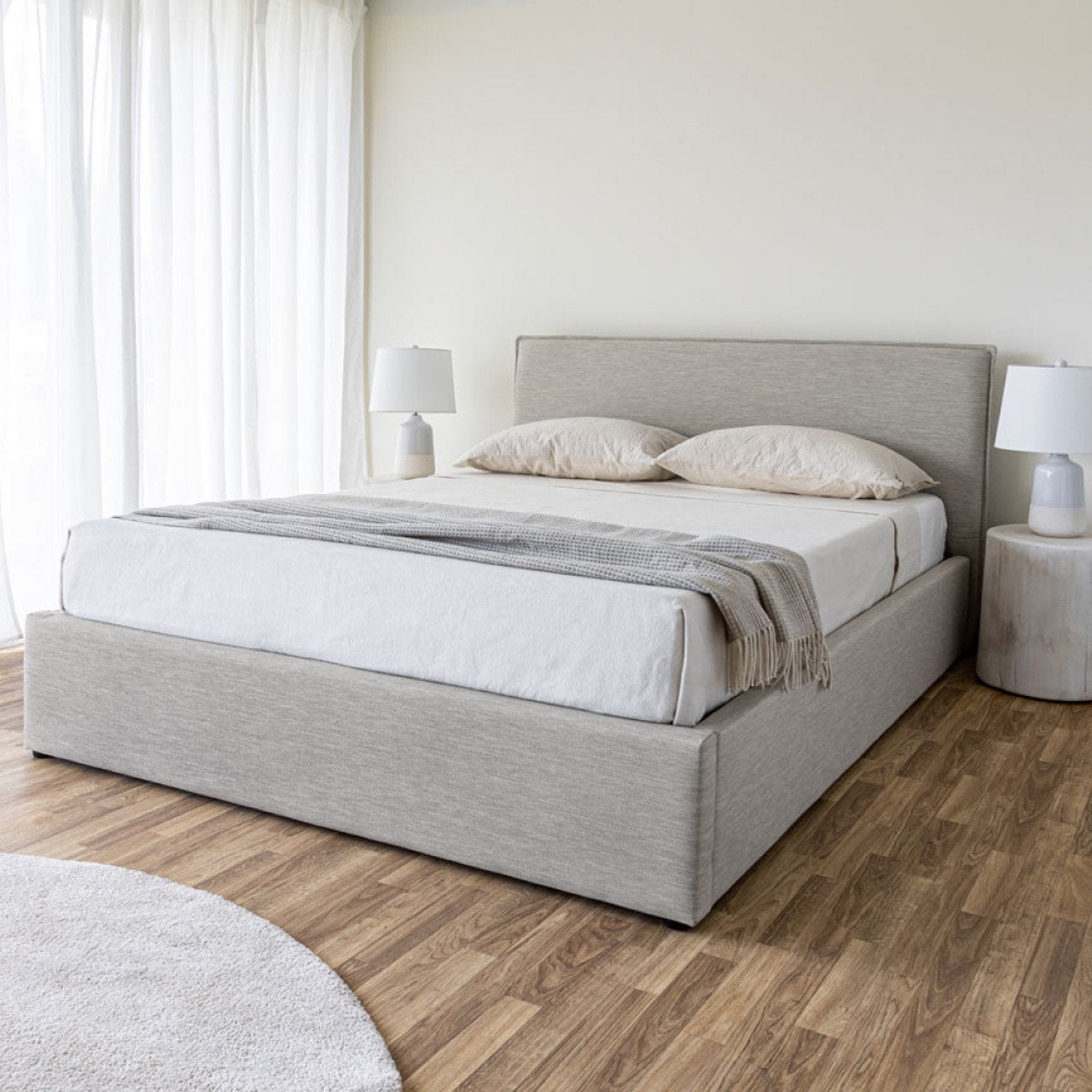 Julia Double Storage Bed Short - Sand