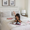 June Double Storage Bed - Cream