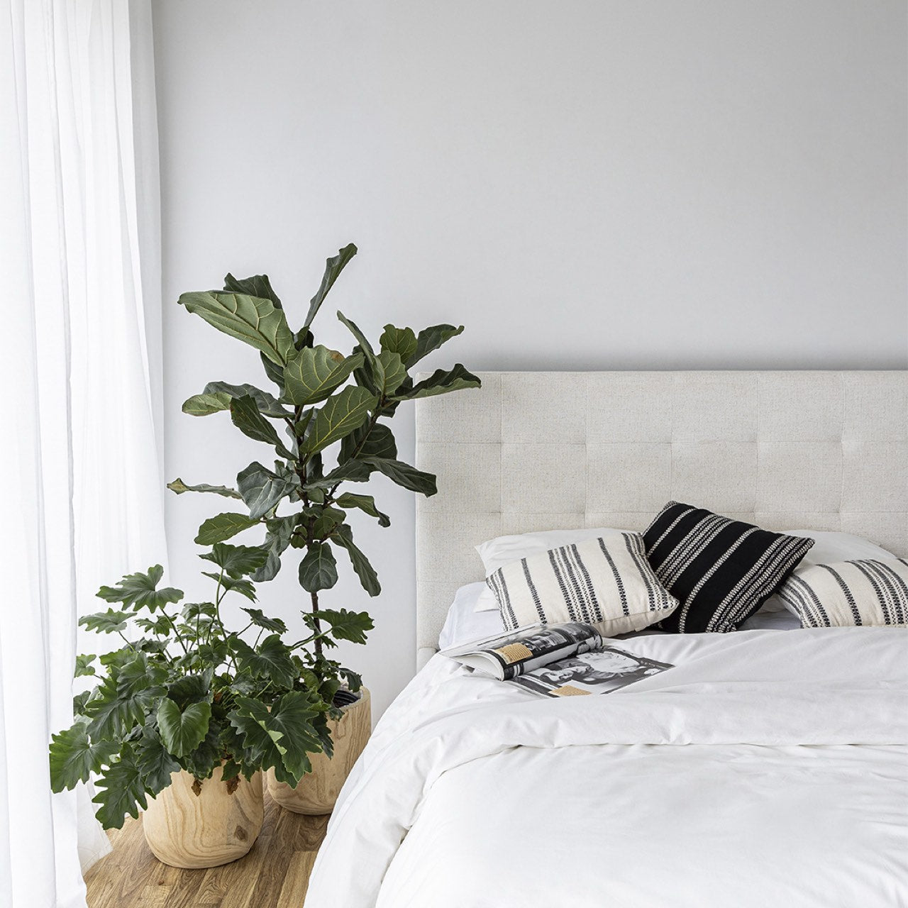 June Double Storage Bed - Cream