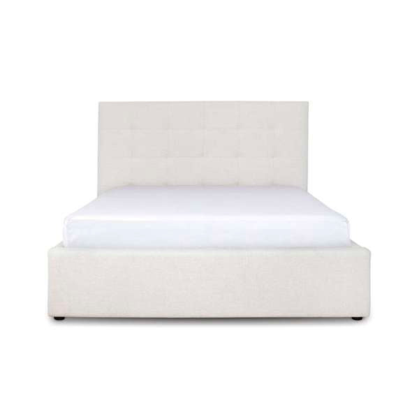 June Queen Storage Bed - Cream