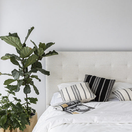 June King Storage Bed - Cream
