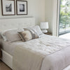 June Double Bed - Cream
