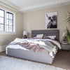 Justin Double Storage Bed - Greige