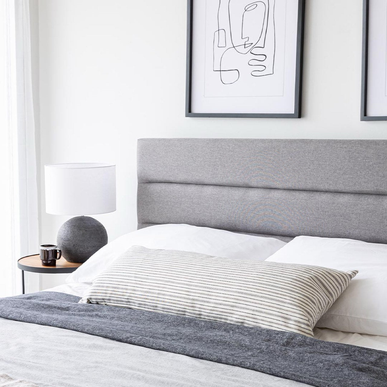 Justin Queen Bed - Greige