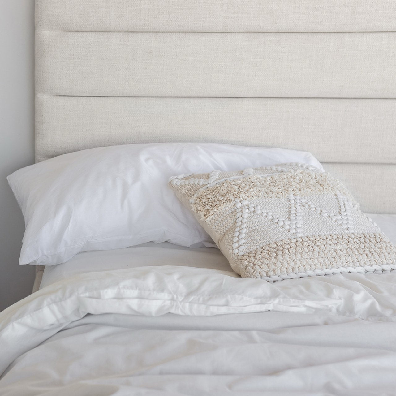 Justin Queen Storage Bed Tall - Cream