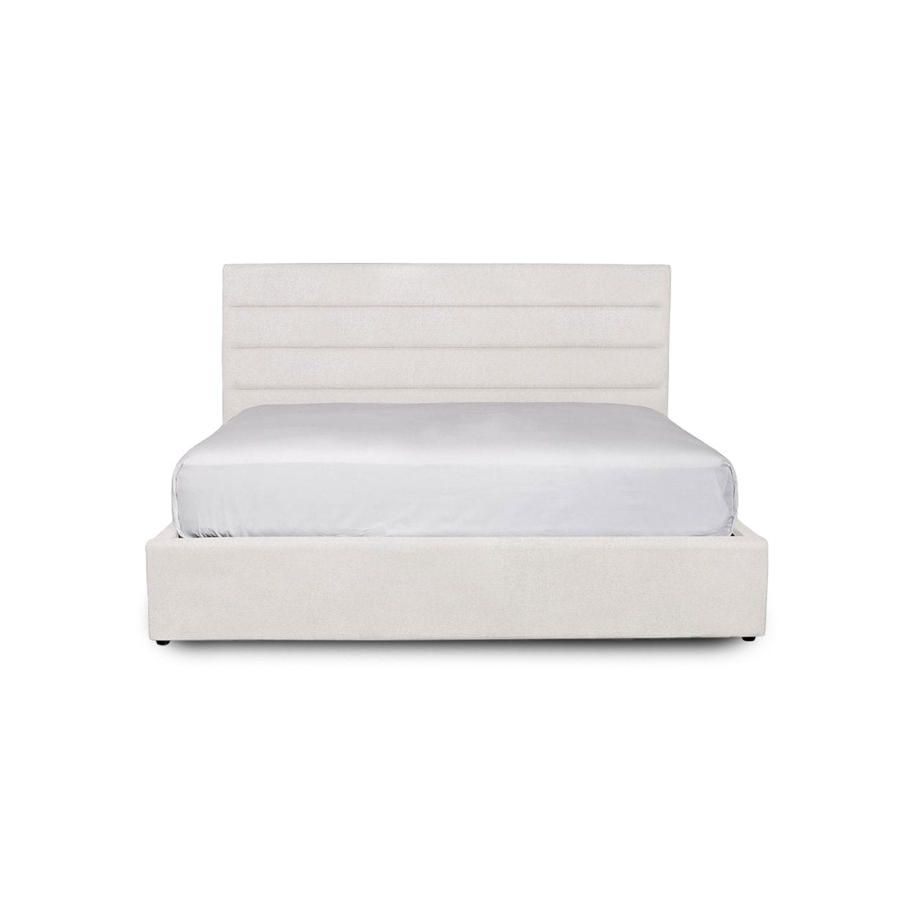 Justin Double Storage Bed Tall - Cream