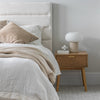 Justin King Bed Tall - Cream