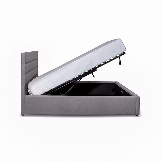 Justin King Storage Bed - Dark Greige