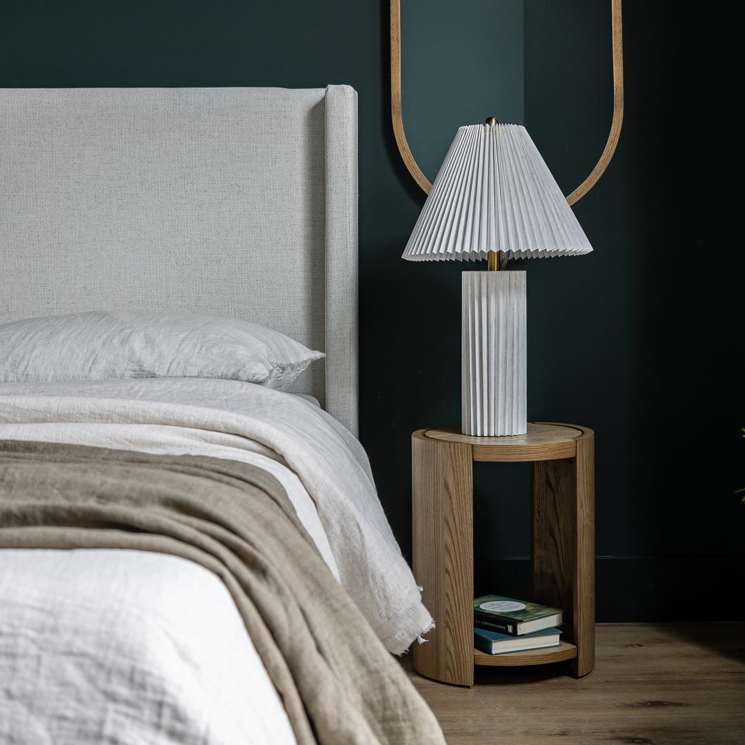 Josie King Bed - Cream