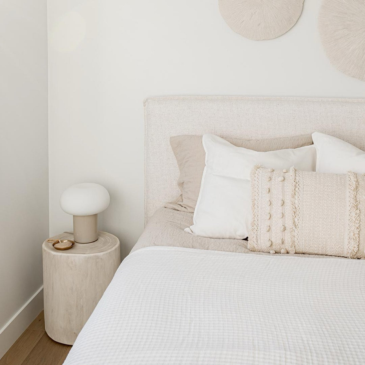 Julia Queen Storage Bed - Cream