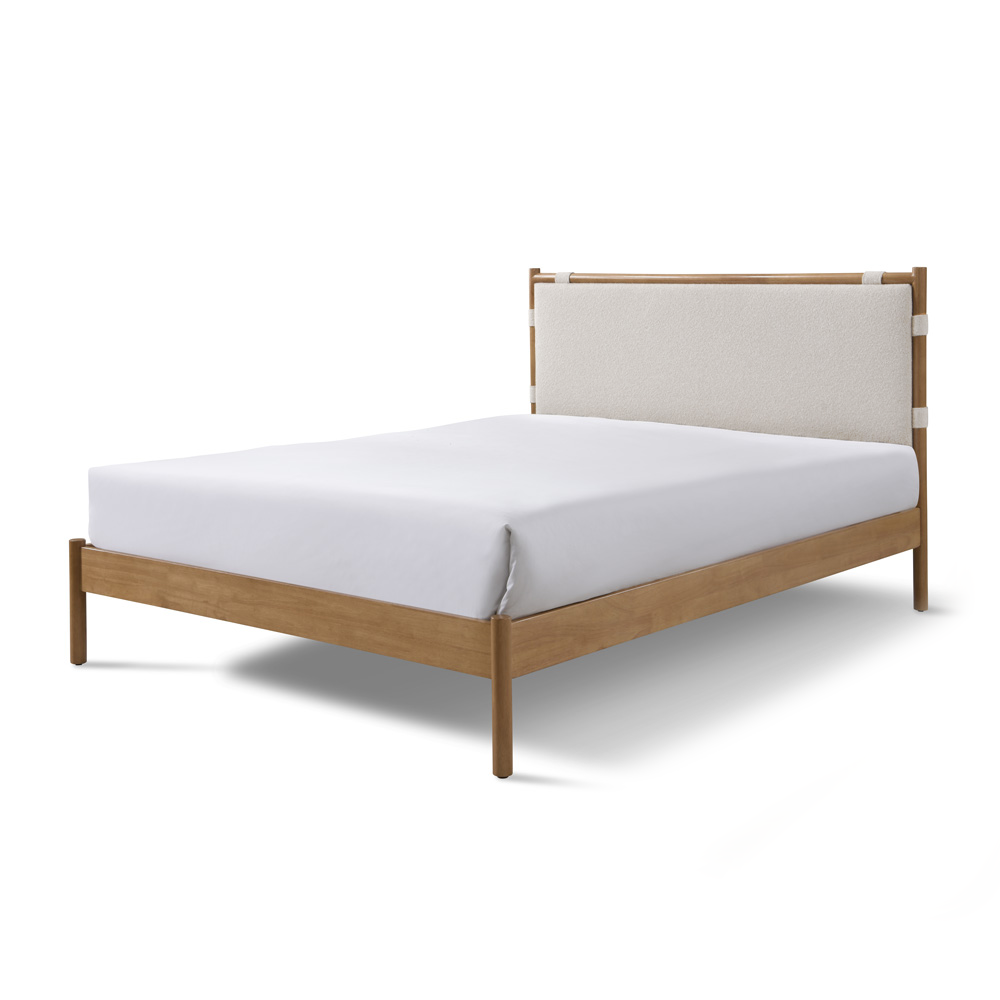 Laval Queen Bed - Buff